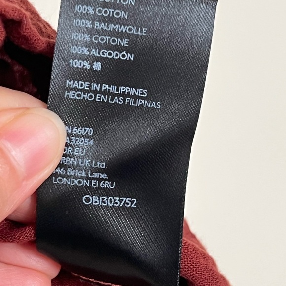 Anthropologie Women April Gauzy Tank Top Brown XS Detachable Strap Cotton $68 - Picture 12 of 14